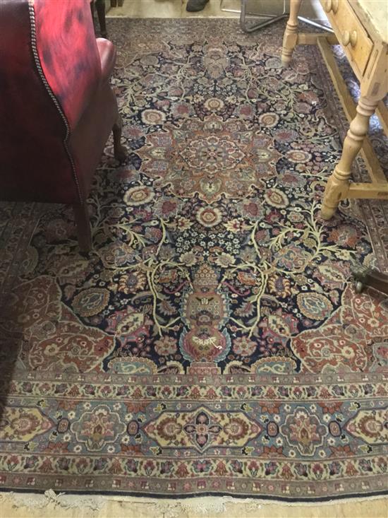 Central Persian, possibly Kashan carpet, 10ft 4in by 6ft 10in.(-)